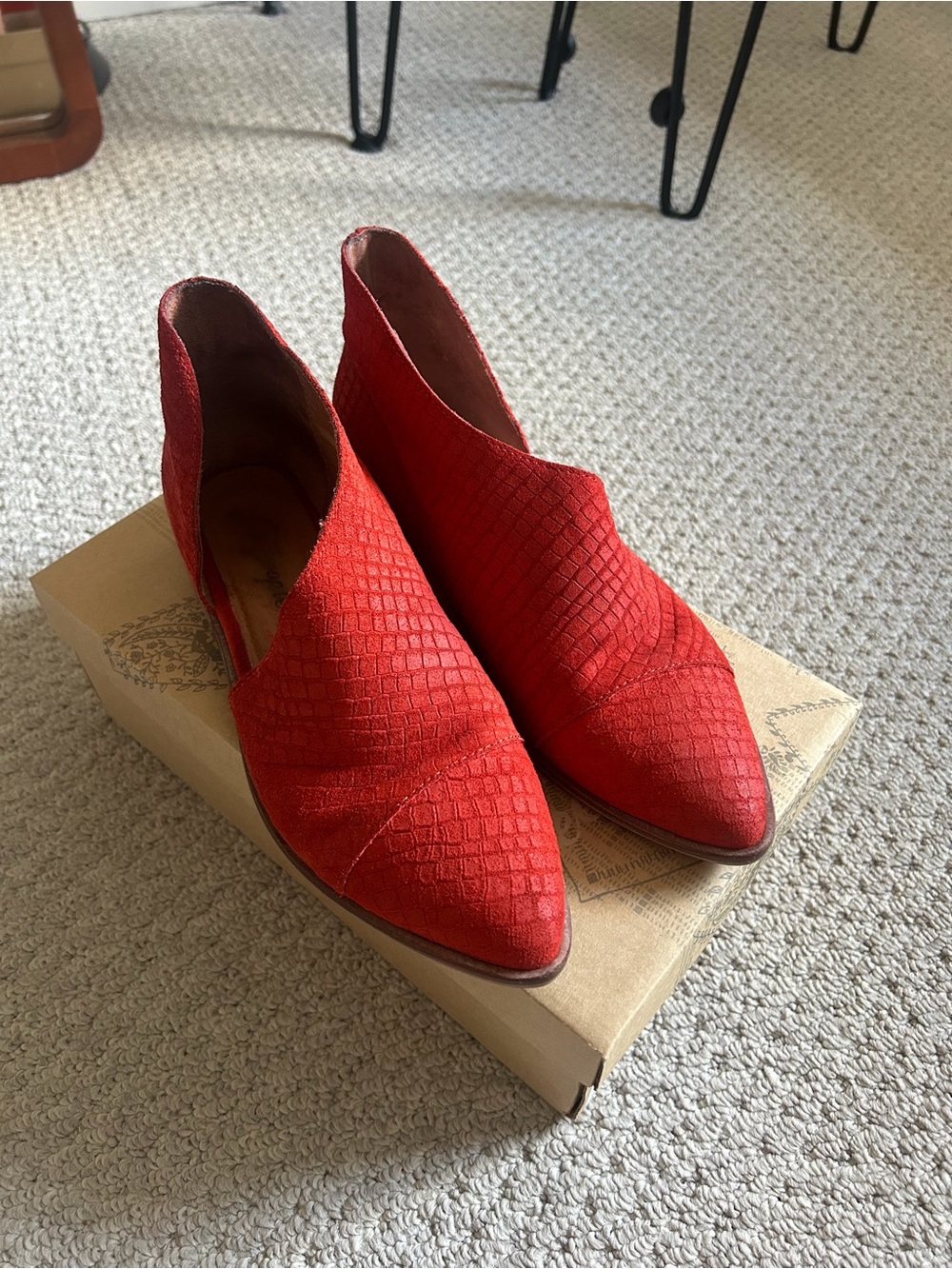 Free People Leather Royale Pointed Flats